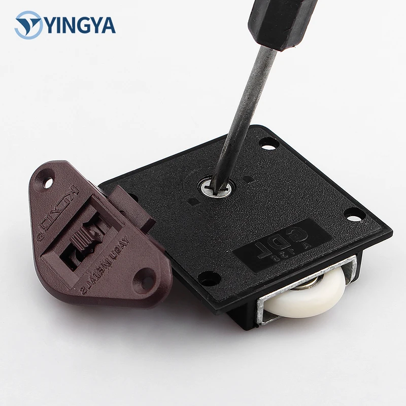 Stainless Steel Old Wardrobe Hardware Pulley Sliding Door Wheel Furniture Slide Track Roller Fittings