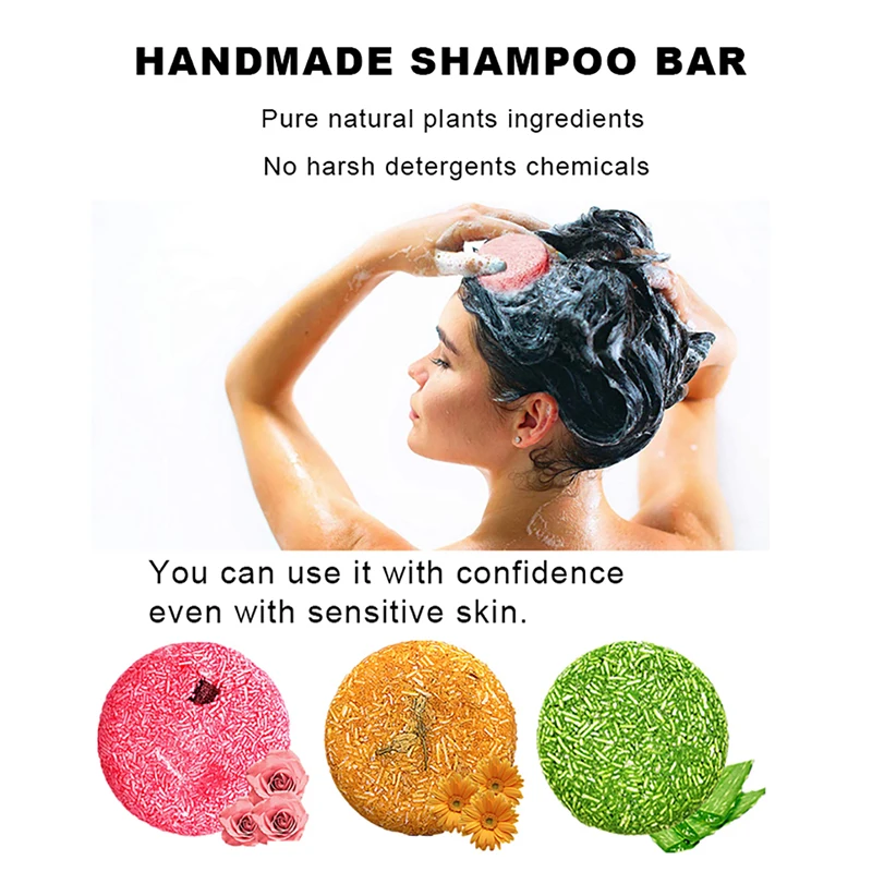 Private Label Organic Shampoo Bar Soap Solid Hair Shampoo