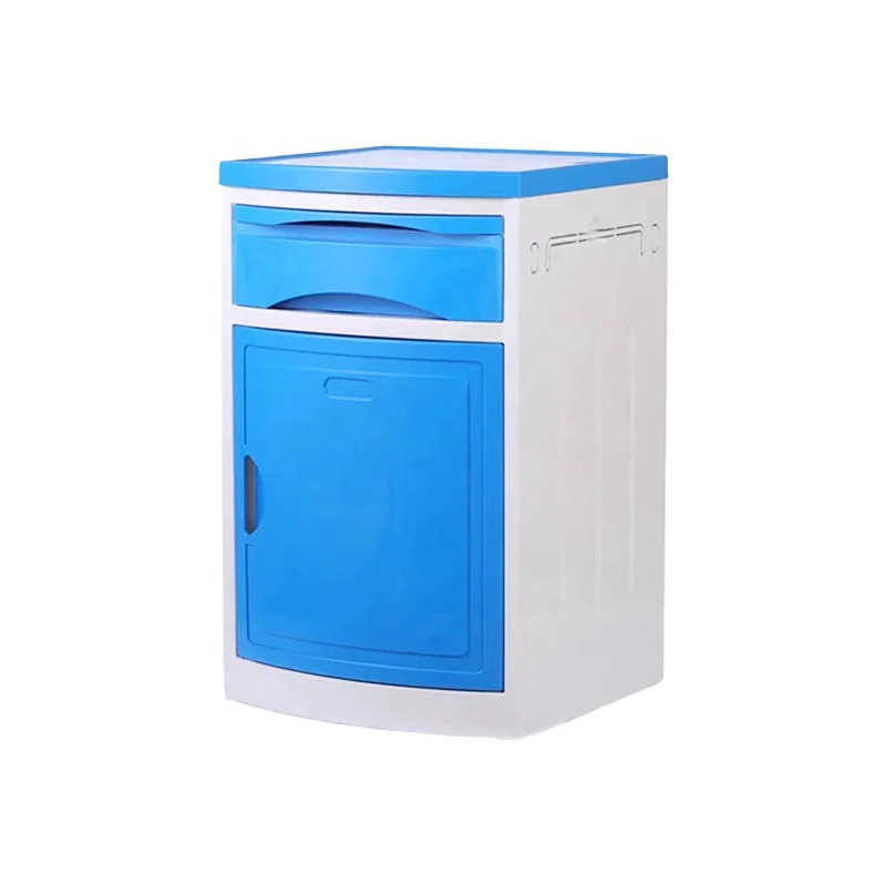 High Quality Hospital Storage Furniture Economic Hospital Bed Side Cabinet D1 ABS Plastic Medical Bed Side Cabinet
