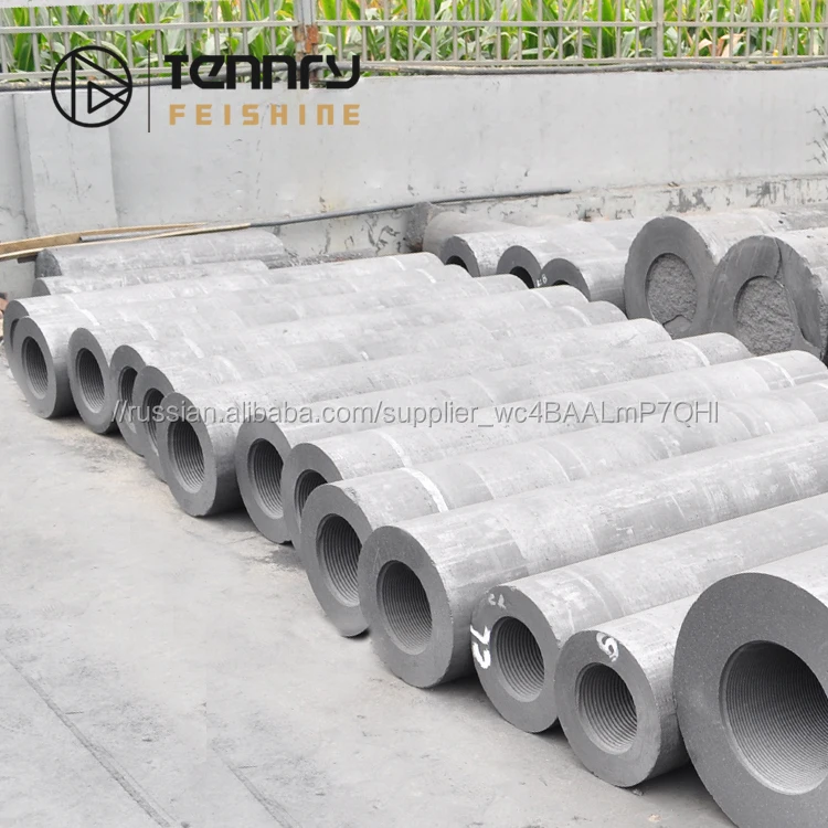 Графитированный электрод малого диаметра с низким содержанием золы для плавки