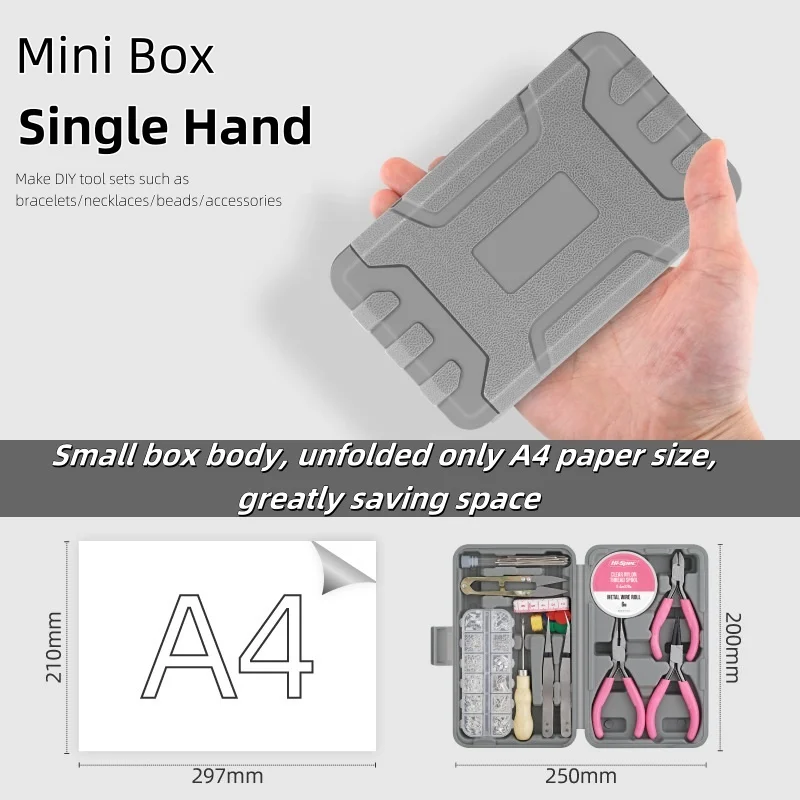 17-Piece Customizable Jewelry DIY Tool Set OEM Support Available Packaging High Quality Beauty Tools Set Box