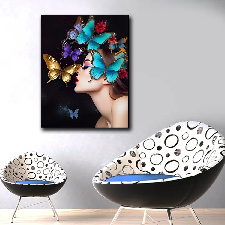 Hot selling popular styles personal art print canvas paintings support custom sizes for online retail room decoration