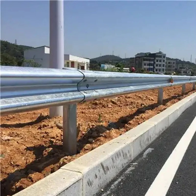 Galvanized W Beam Steel Highway Barrier Steel Guardrail Drawing Roadway Guardrail