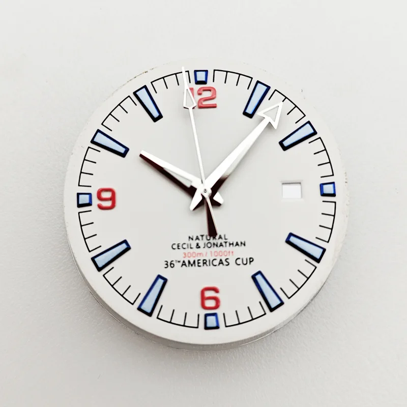 OEM ODM custom watch dial accessories LOGO 33MM dial and hand combination set compatible with 8215 2813 movement