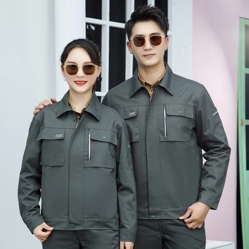 New Factory Direct Car Repairs Worker Uniforms Pro Customized Work Wear Breathable and Wear-resistant Work Jacket and Pants