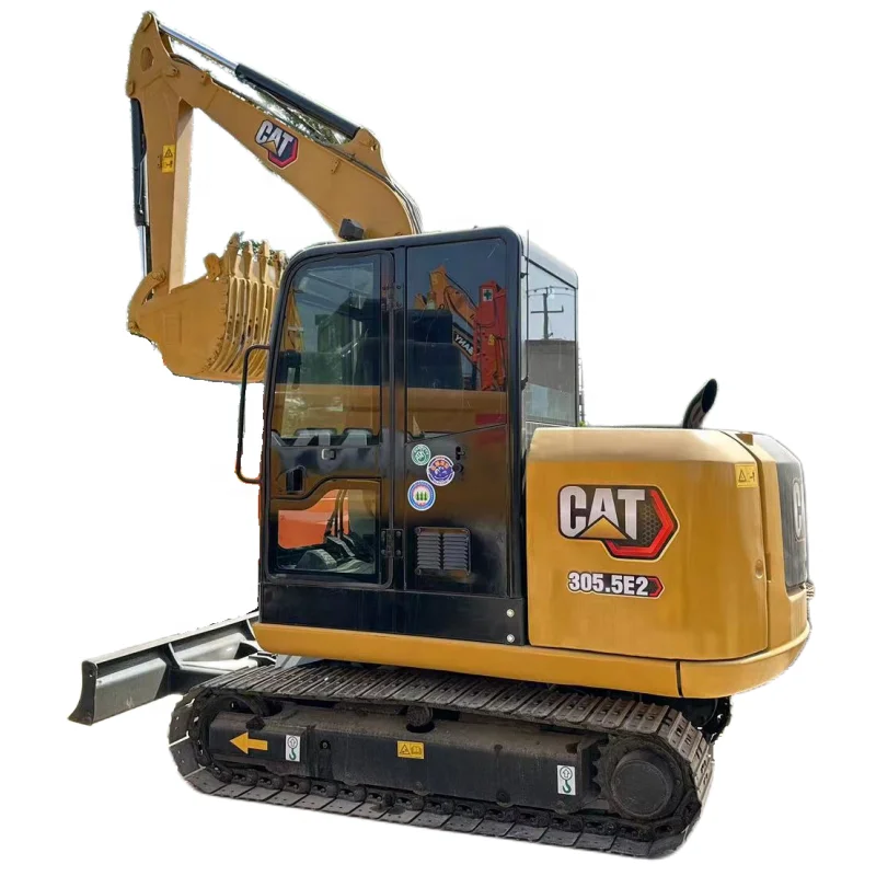 Used CAT 305.5 excavator CAT 305.5E2 305.5E 306 308 303.5 excavator mini excavadora CAT 305.5 with dozer in stock hot sale