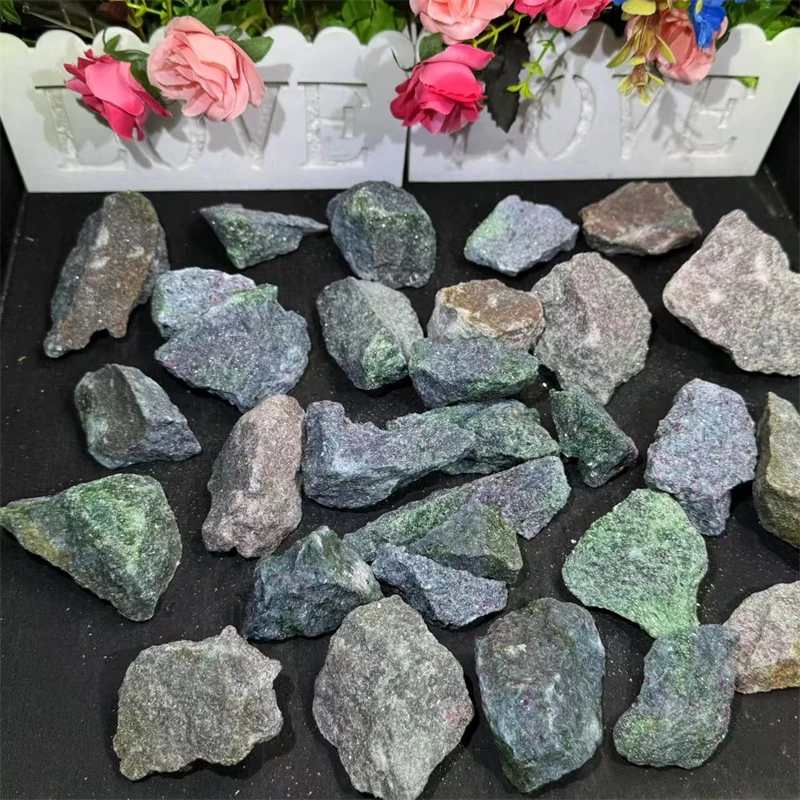 Wholesale Natural Healing Raw Stone Ruby Fuchsite Rough Stone For Sale