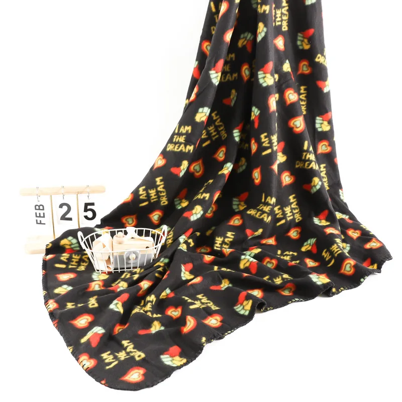 2024 Best Quality 100% Polyester King Queen Knitted Light Spring Airplane Promotional Hot Sales Plain Polar Fleece Blanket