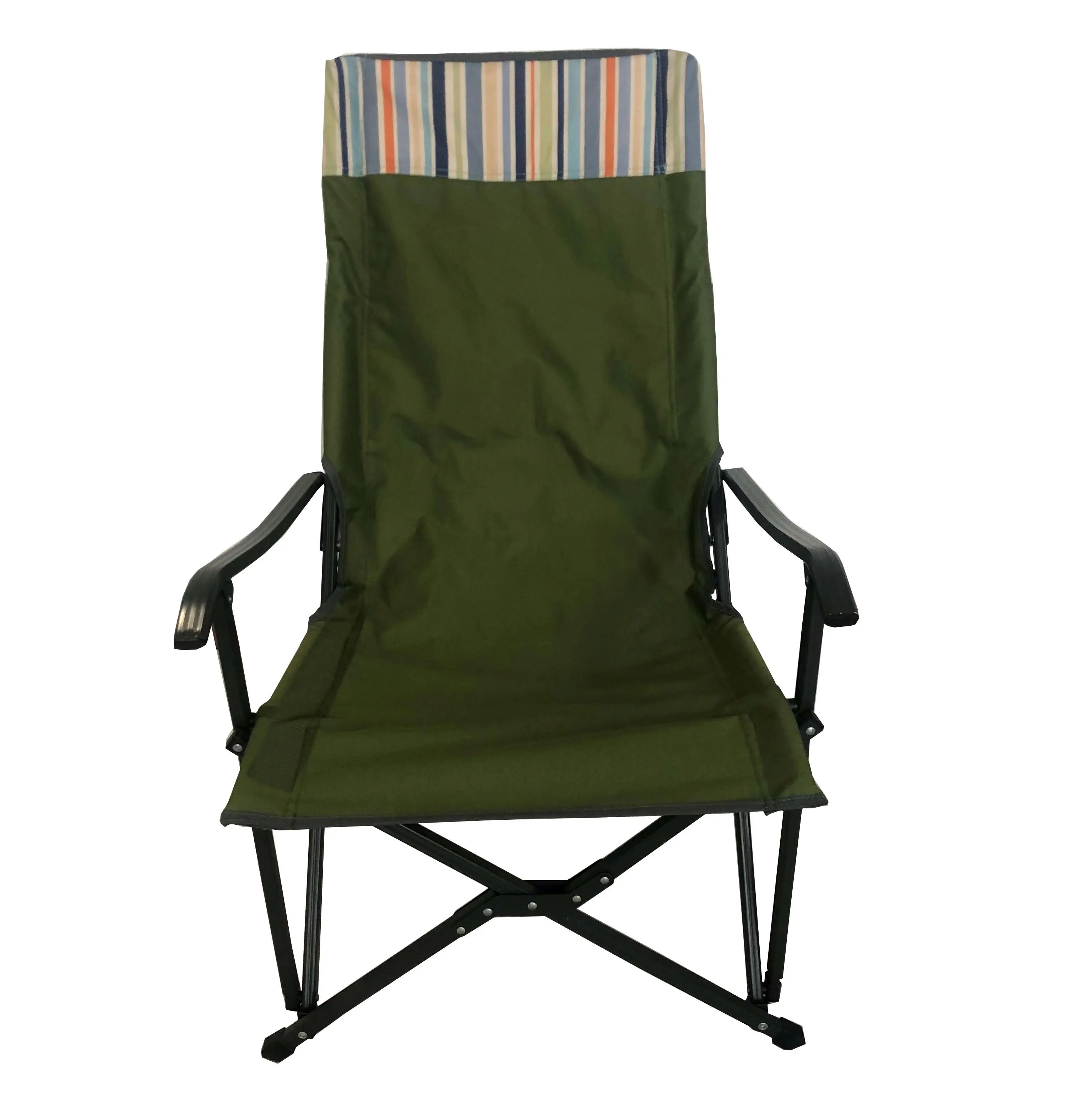 
aluminum frame light weight folding hard armrest camp chair 
