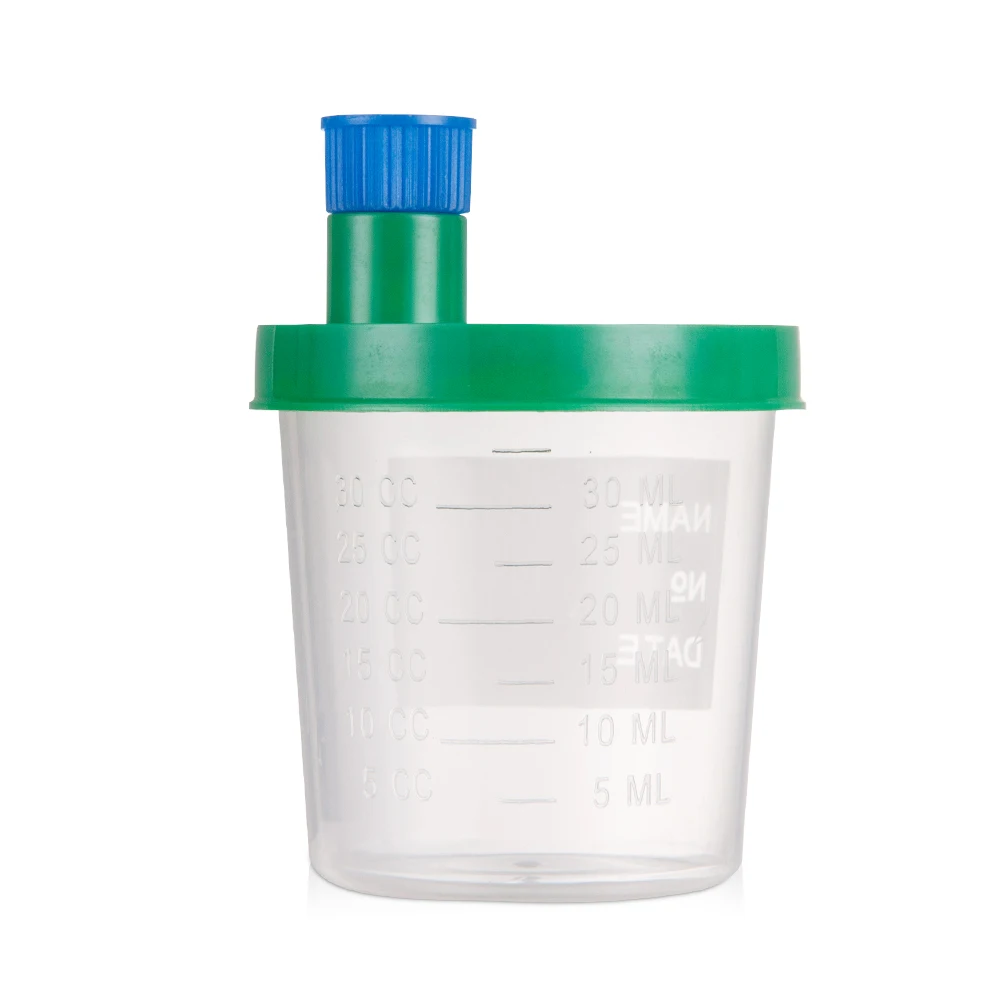 Medical sterile pp long handle sample urine cup container 30 ml