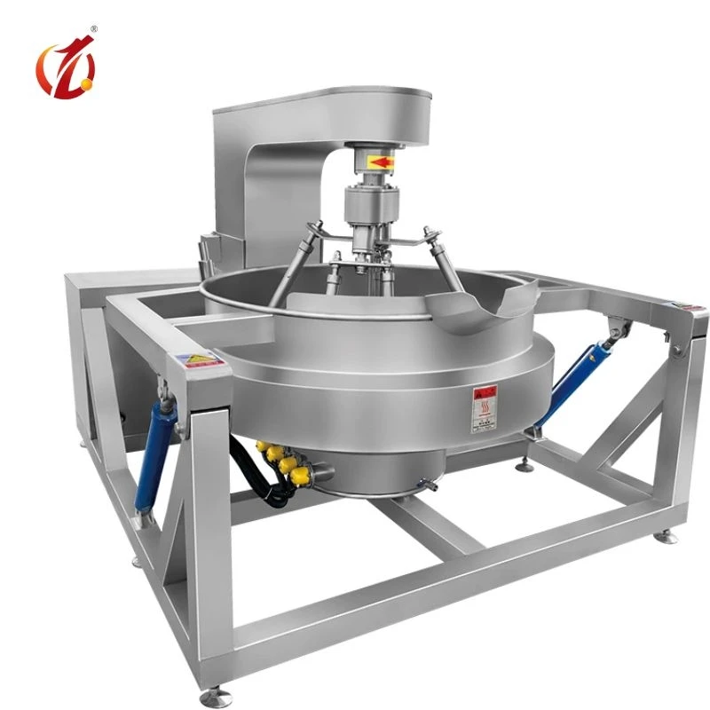 Industrial Multifunctional Vacuum Jacketed Kettle Sugar Syrup Boiler Machine Food Jacketed Kettle Paste Cooking Pot With Stirrer
