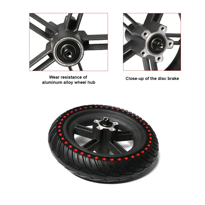 Superbsail 8.5 Inch Wheel Hub Tire for Xiaomi M365 Scooter Tyre Accessories Explosion-Proof 8.5 Wheel Non Pneumatic Tires Part