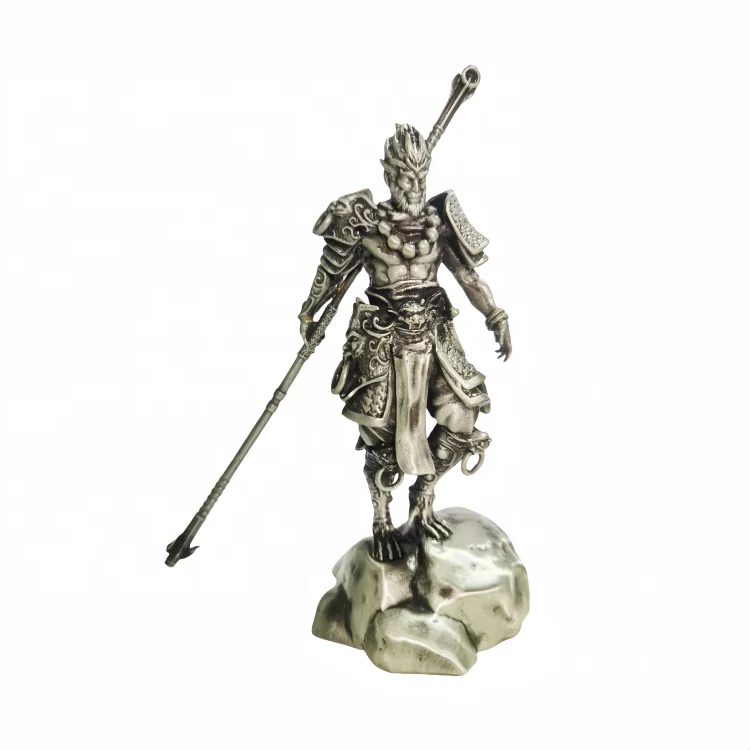 Пользовательские черный миф Wukong фигурка персонажей из металла смолы статуя обезьяны Король Черный игры солнце