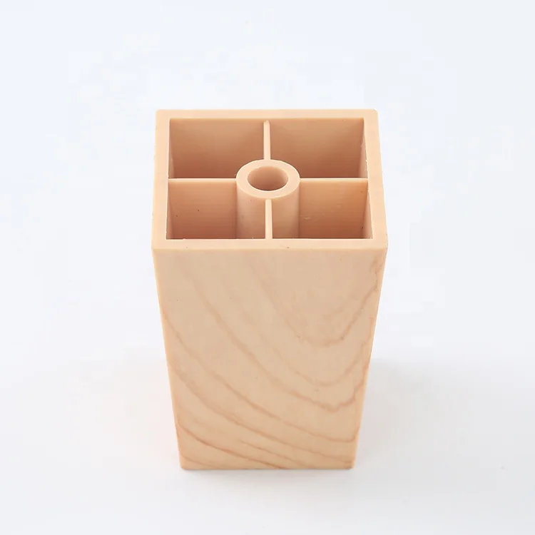 SGS Factory Modern Wood Grain Finish Adjustable Plastic Cabinet Legs plastic legs for sofa