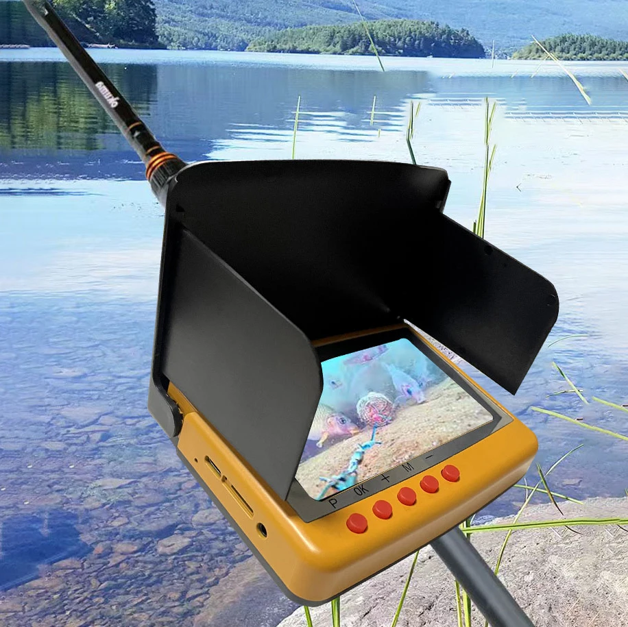 EYEWA 4.5inch ice Fishing Camera 20meters Day and Night Underwater Fish Camera For Winter ice Fishing HD Camera fishing ice