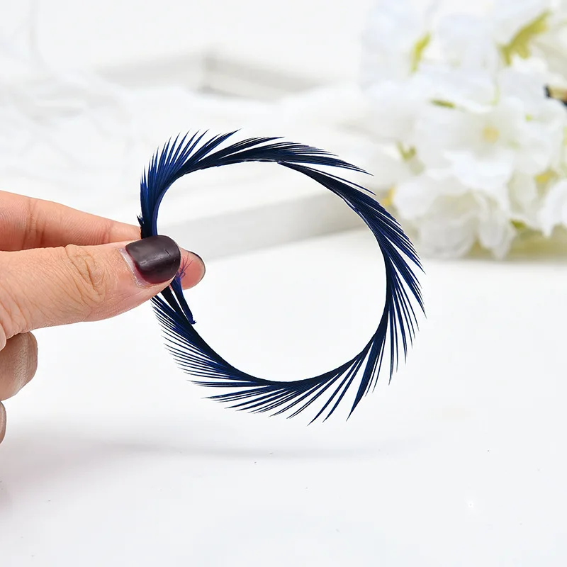 Raw Feathers millinery Hats Making decoration Colorful Loose Goose Biot Feathers Earrings feathers for hats Fashion Decor