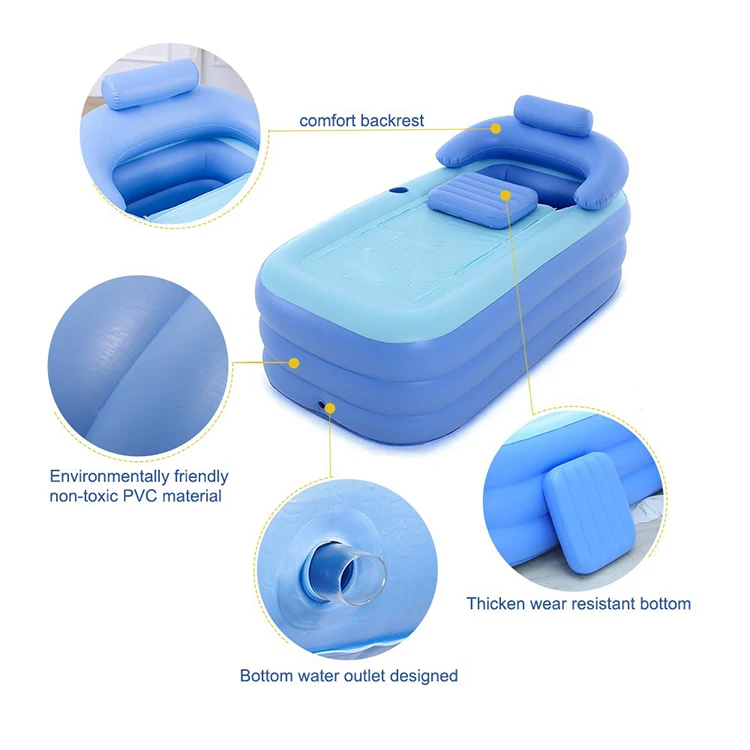 Портативная надувная ванна для взрослых из ПВХ