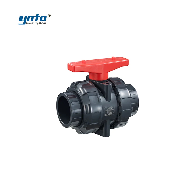 YNTO manual UPVC DN 25 1 inch DN20 valve ball valve