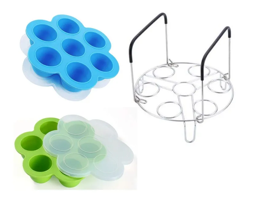 Amazon Hot Selling BPA Free Silicone Baby Food Freezer Trays Silicone Egg Bites Molds
