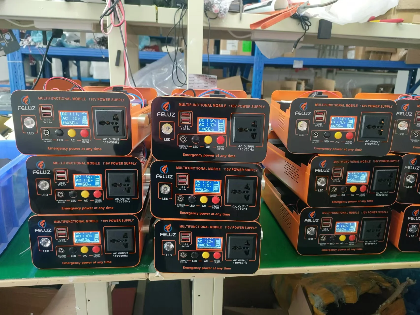 Jiri 2024 generator solar generator portable power station Type C Jump Starter Flashlight US/UK/AU/JP Plugs Rated 2000W 1800W