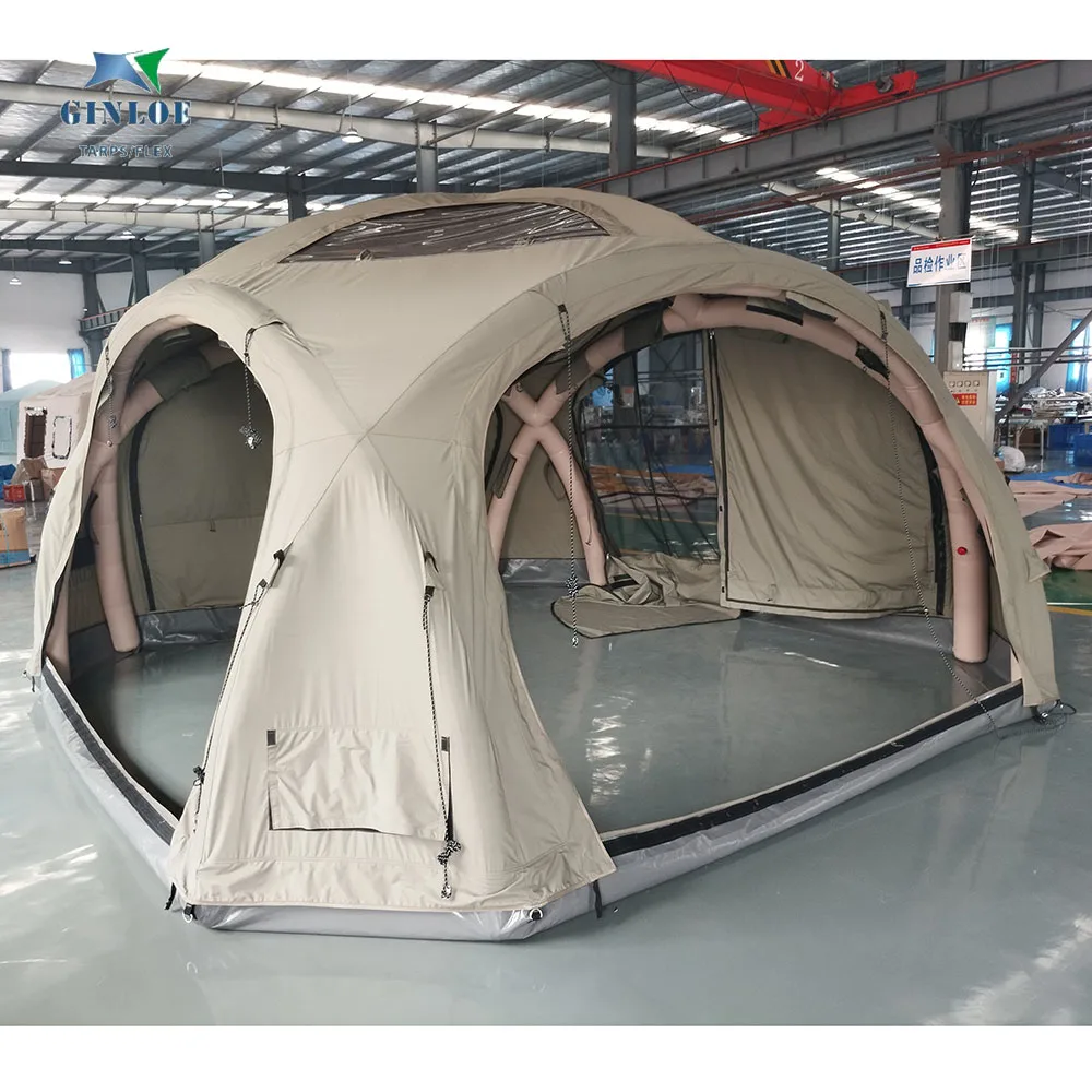 4 Seasons Igloo Geodesic air Dome Tent inflatable Glamping Domes 6m tent