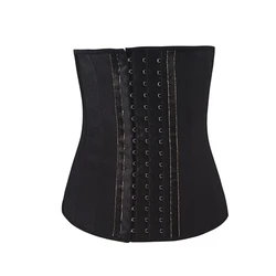 Oem Ecofriendly Fajas Colombiana 3 Hook Latex Waist Trainer 17 Steel Boned Corset Fajas Colombianas Corset