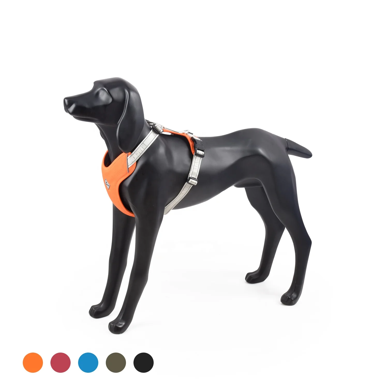 BlackDoggy Breathable Pet Apparel No Pull Dog Harness Vest for Greyhound