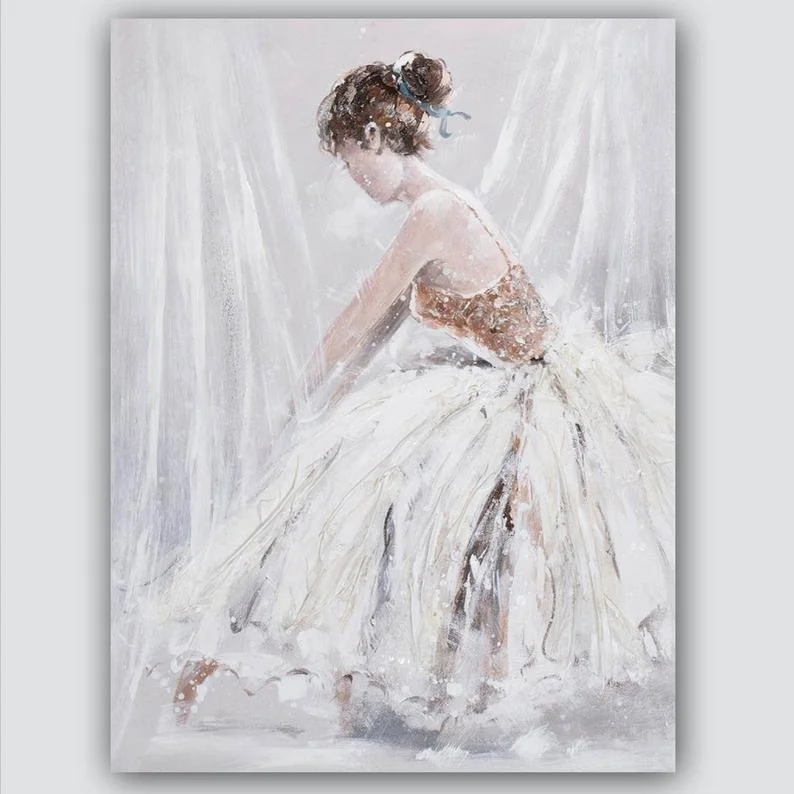 Beautiful Home Decor Woman Portrait Canvas Oil Painting