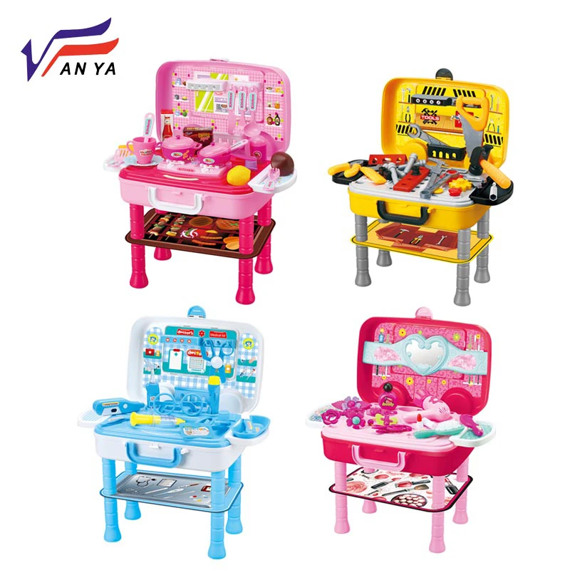 New Amazon Kid Role Play Doctor Toys Set Suitcase Pretend Play Game Educational Indoor Preschool Kids Toy For Girls