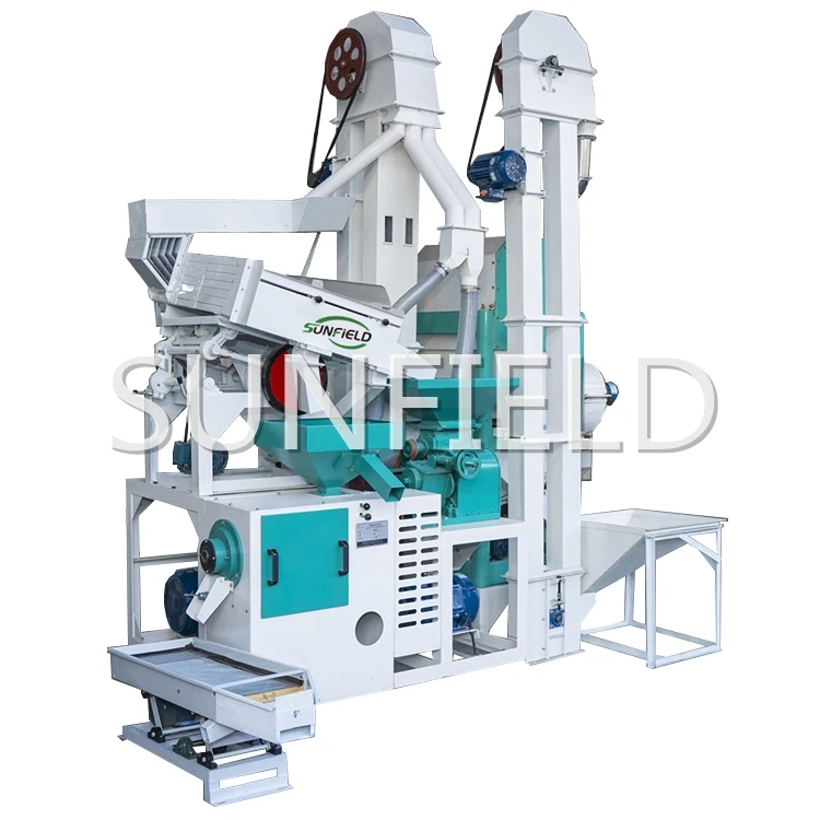 Sunfield  800-1000kg/h Food Processing Rice Mill Machine Mini Modern Machine Popular Low Price for Grain Milling