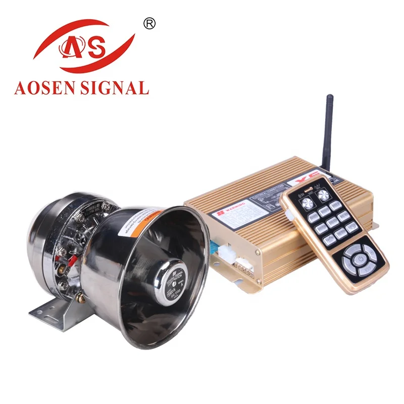 Motorcycle security alarm system with horn and siren speaker AS-320
