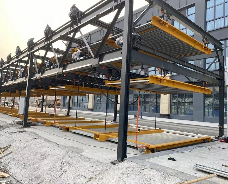 3 layer Mechanical puzzle Parking system for safe parking garage equipment for commercial parking solution from Chinese supplier
