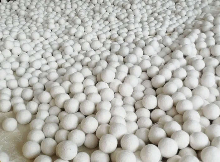 New Trends  Custom  Reusable Laundry 7cm organic laundry ball handmade 100% wool dryer balls