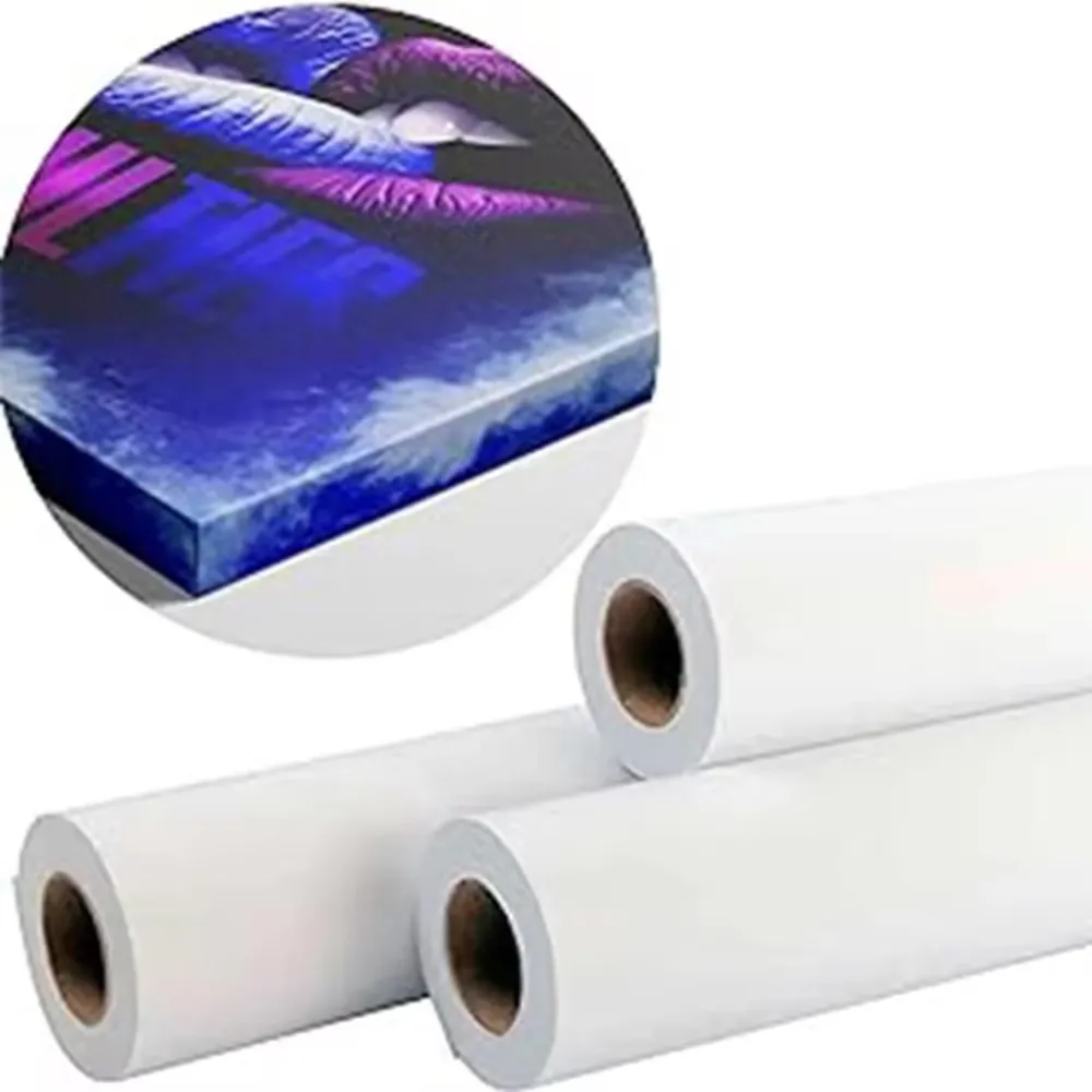 Blank Printing Fabric Large Inkjet Roll Polyester Canvas Rolls Advertising Material