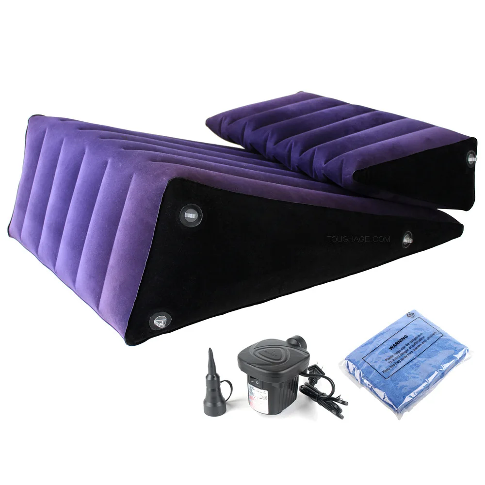 Wedge Pillow Cushion For Couples Position Adult Toy Women Couple Furniture Portable Ramp Support Triangle Position Sex Furniture