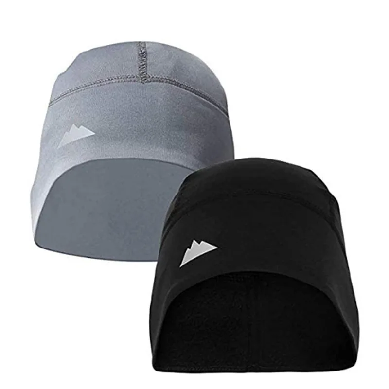 Warm men running beanie helmet lining suitable for wearing beanie under the helmet