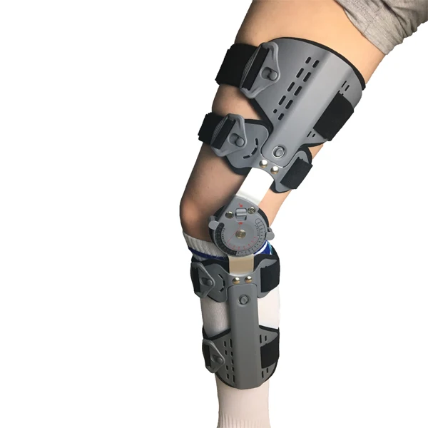 Knee joint support brace with silicone pad with side stabilizer for  Knee pain fixation after operation or injuiry