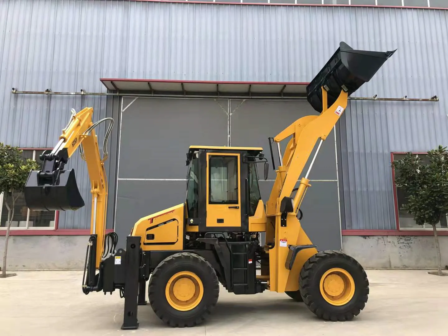 6 ton New Diesel Engine Large Mini Retroexcavadora Farm Tractor Digger Backhoe Excavator Loader 4x4 Backhoe
