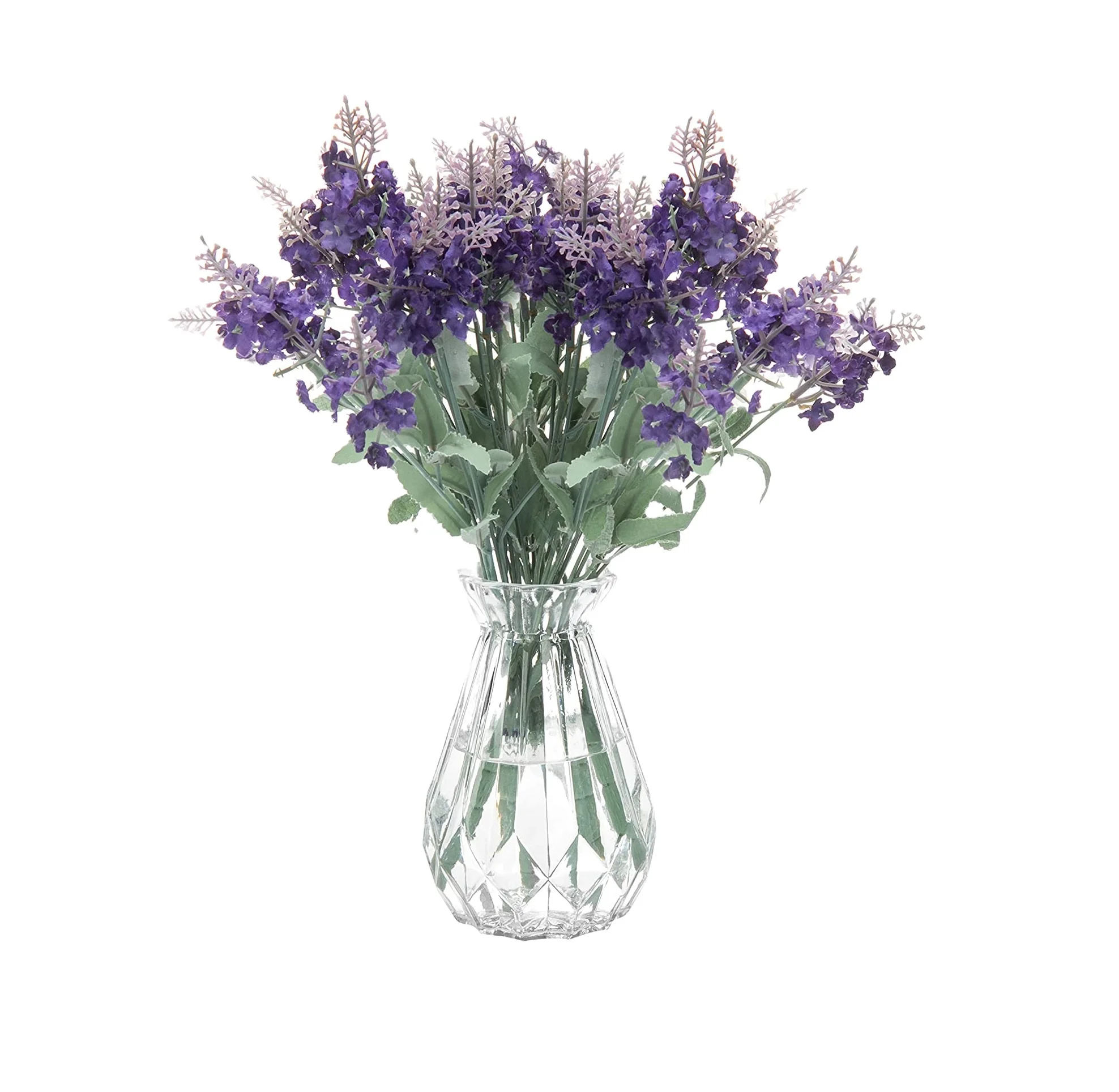 Simple Style Colored Glass Faceted Flower Vases Decorative Vase Modern Angled Solid Color Glass Bud Vases for Table Home Wedding