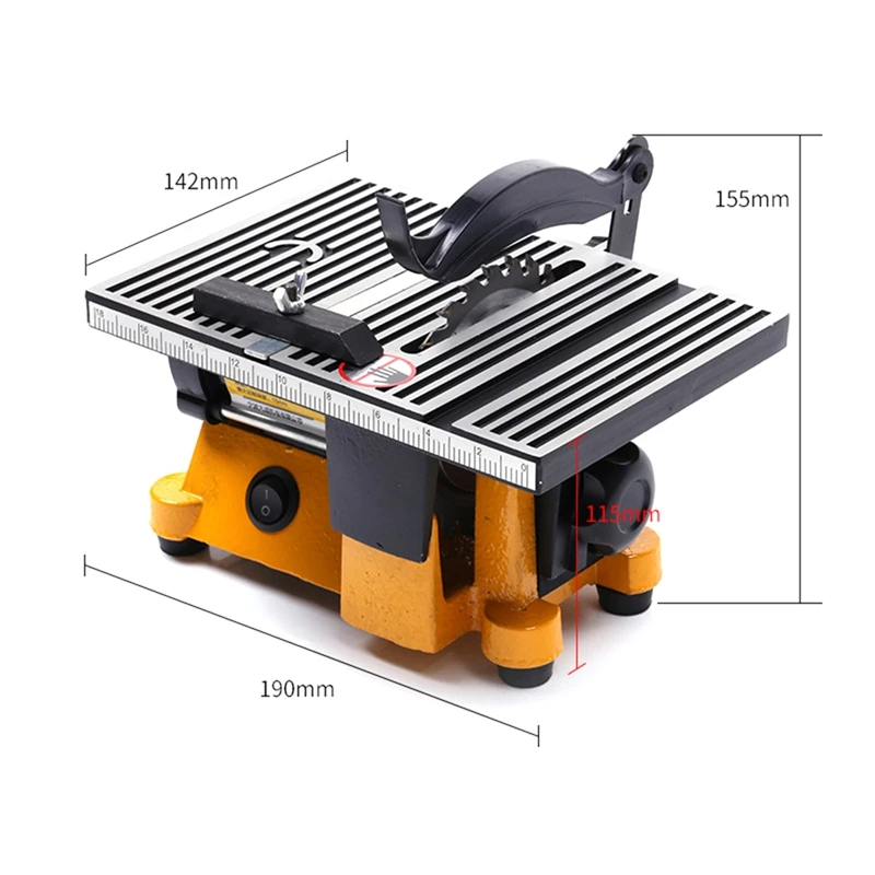 60W Multifunction Mini Bench Saw for Cutting Wood Copper Aluminium Mini Table Saw Mini Cutting Machine DIY Model Cutting