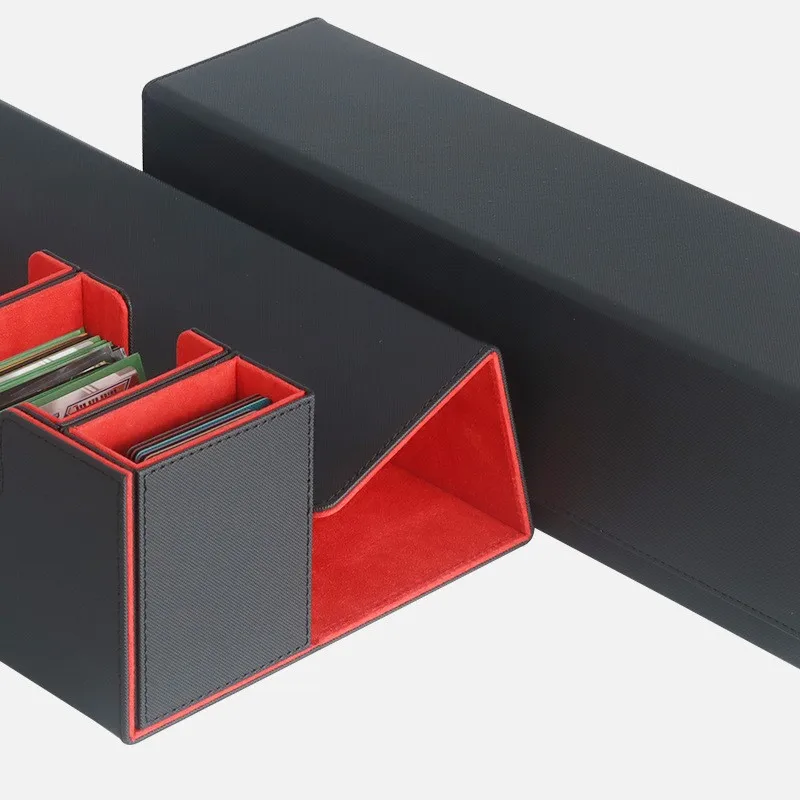 Yu-Gi-Oh! Card Deck Box With Dice Tray 5-In-1Pu Leather Card Holder Fashion Strong Magnetic Closure Hold 400+ Sleeveless Card