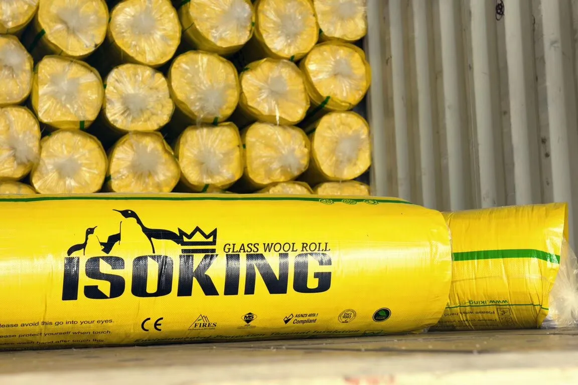 ISOKING Стекловолоконная Изоляция стекловата стандартная Чили manta de lana de vidrio de fiber