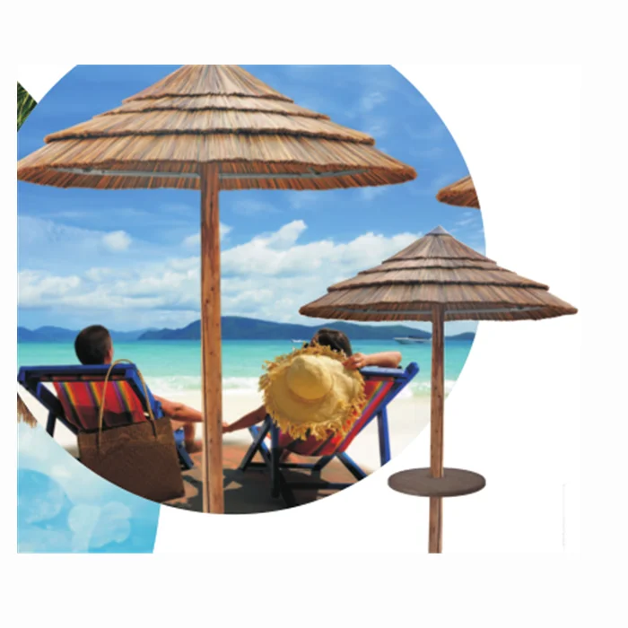 Artificial palm leaf thatch roofing umbrella outdoor thatch beach umbrellas