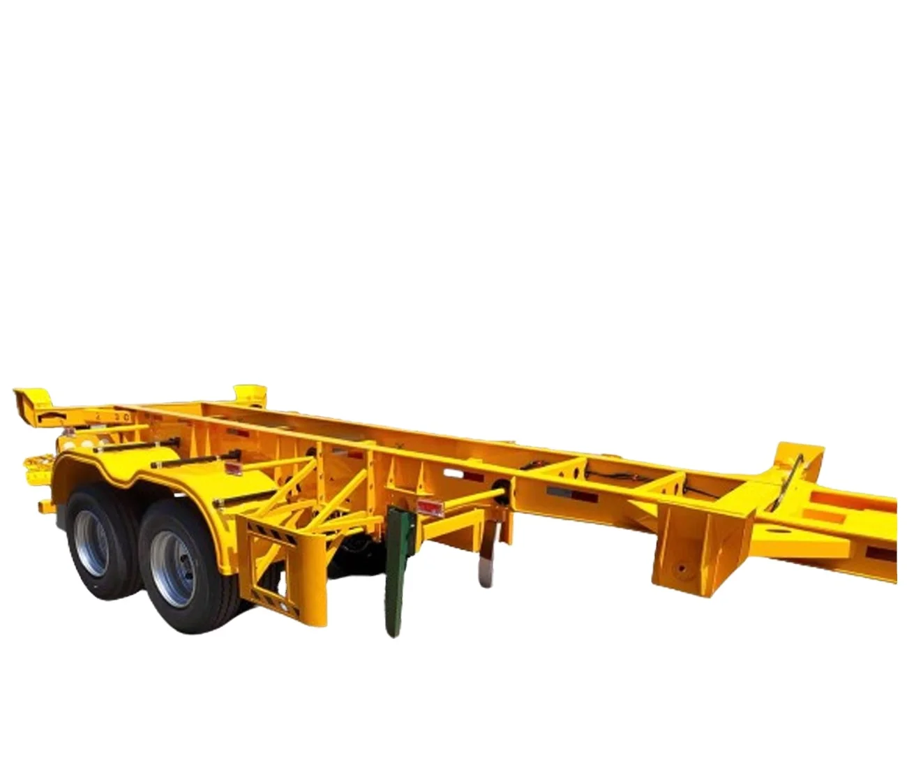 Factory Price New 2 Axle 3 axle 20FT 40ft Skeletal Container Skeleton Trailer Chassis Semi Trailer With Twist Locks