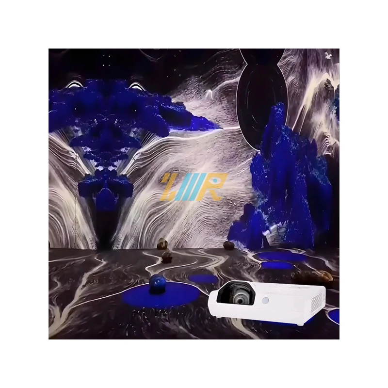 Immersive holographic laser projection Immersive large hologram projector Immersive holiday projection mapping