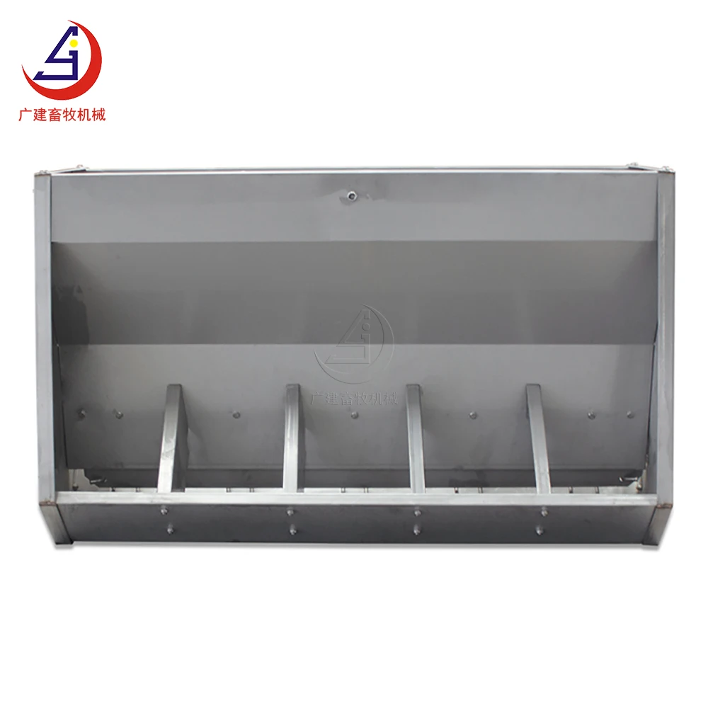 Горячая продажа Нержавеющая сталь двухсторонняя свинья автоматический питомник двухсторонний 6 отверстий кормушки для животных