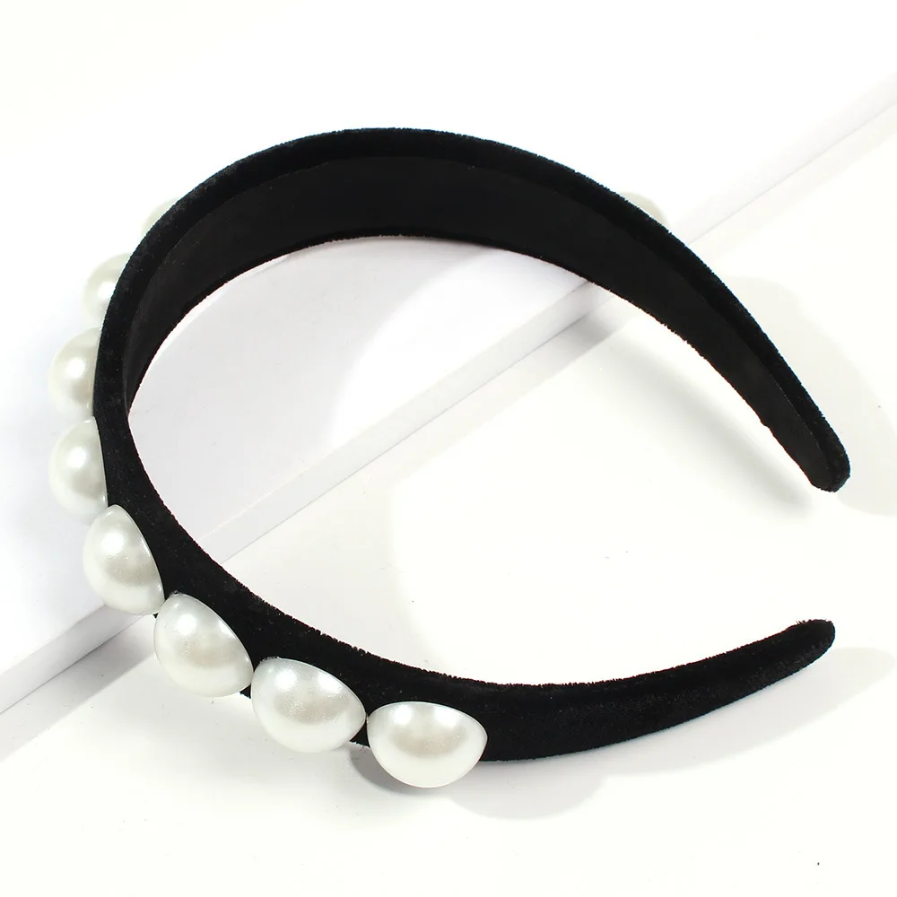 Новые корейские элегантные пользовательские повязки на голову для женщин и девушек повязки для волос ручной работы с искусственным жемчугом и бусинами