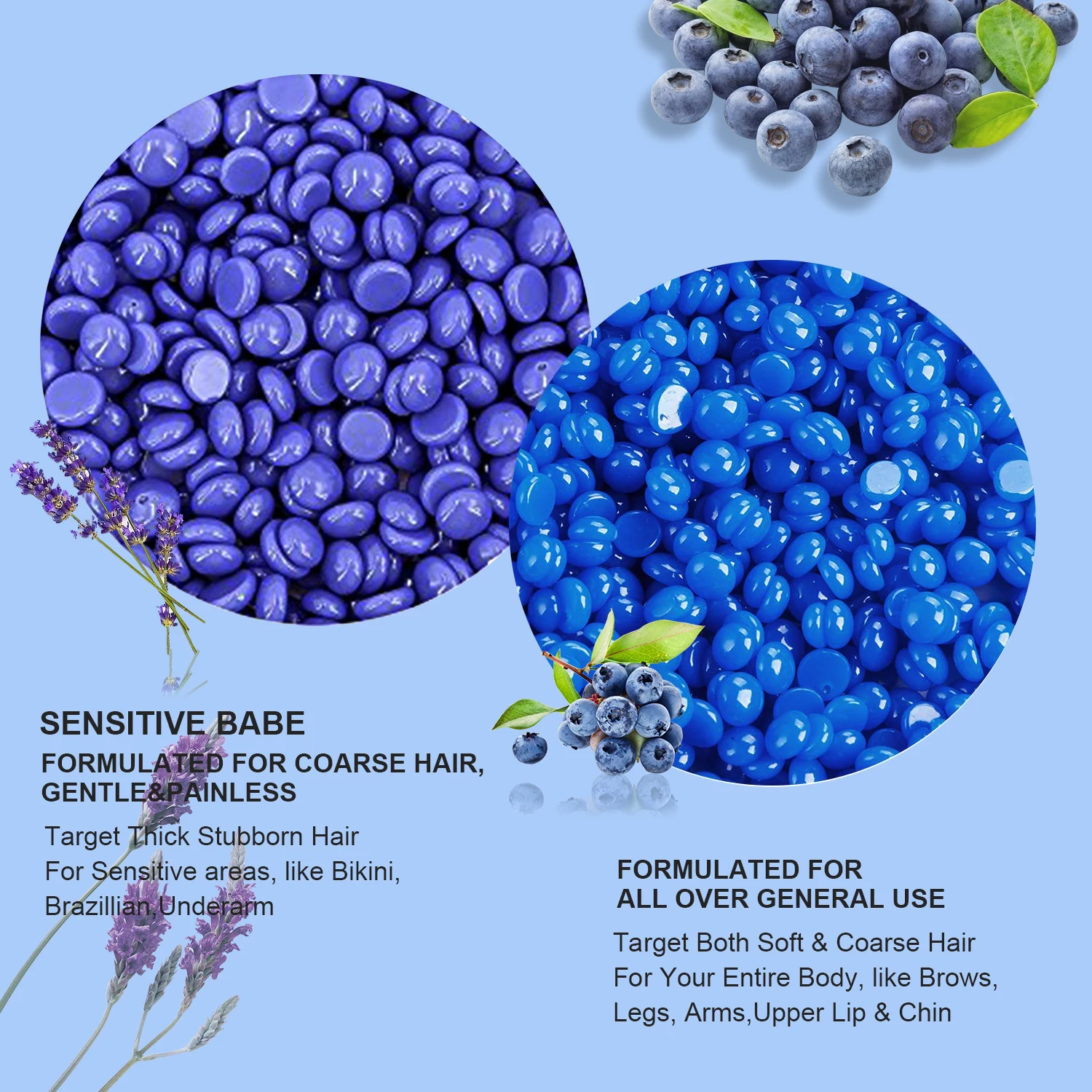 Lifestance painless wax kit waxing home use private label OEM service wax set hair removal