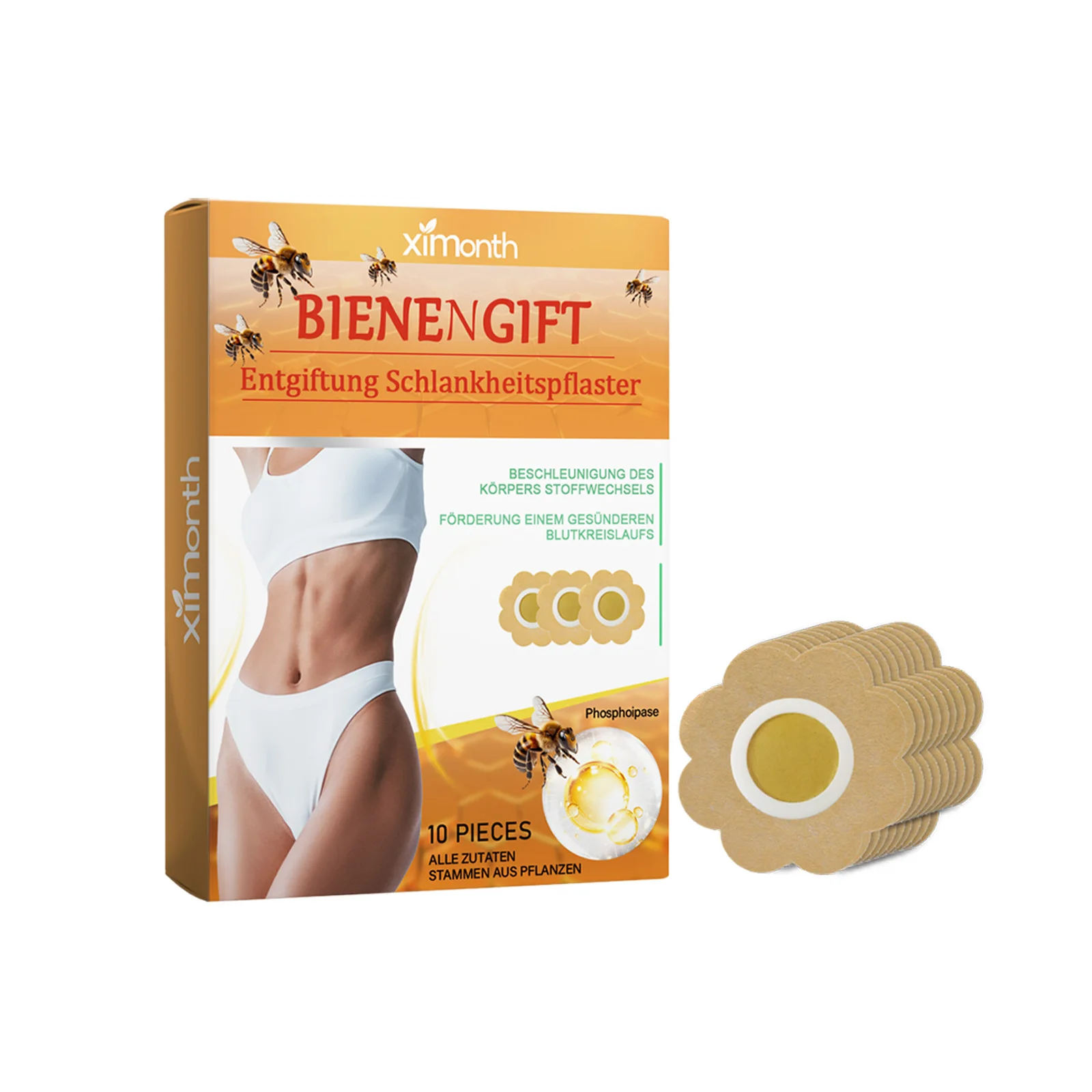 XIMONTH Bee Venom Body Patch for Slimming & Detox Health Care Shape Beauty & Personal Care Product