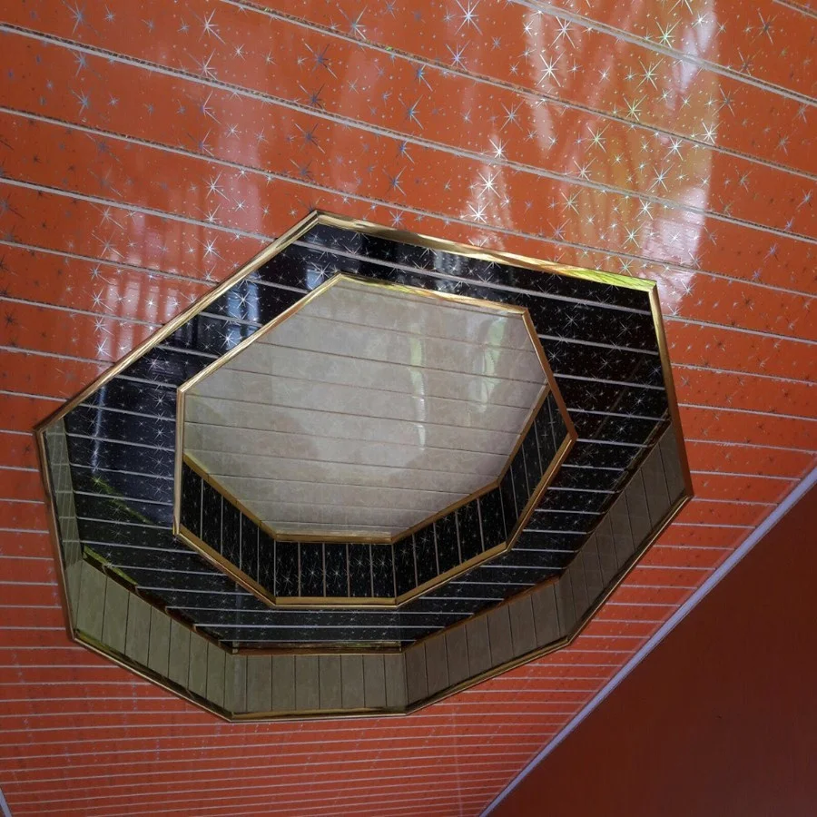 25cm 7mm Star Designs Plastic False Pvc Tongue And Groove Ceiling Panel In Trinidad